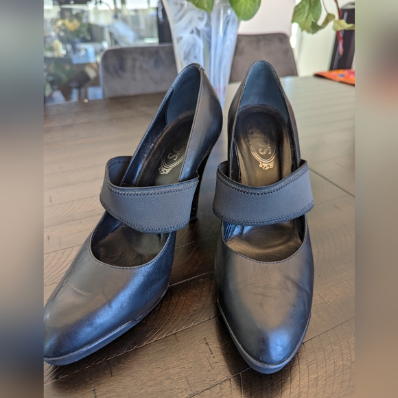 Tods Black Strap Platform Heel s: EU 40 US 10 - Picture 13 of 16